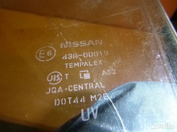 Стекло двери задней левой nissan teana J32 2008