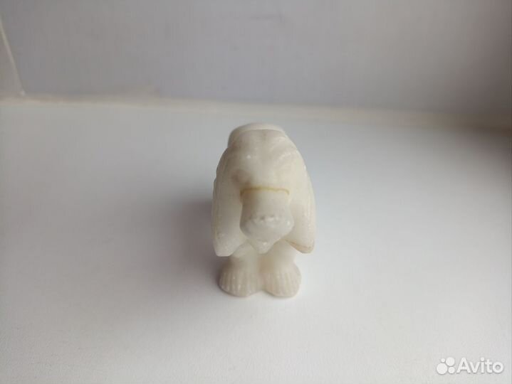 Статуэтка собака спаниель сидит пёс кальцид 7 см