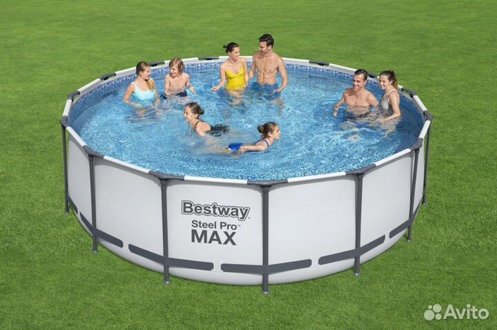 Каркасный бассейн bestway steel pro max 457х122см