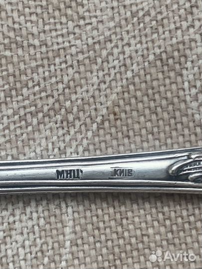 Мельхиоровые ложки дубок СССР