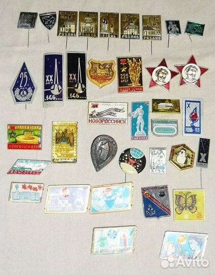 Значки СССР города октябрята от 20р переводные