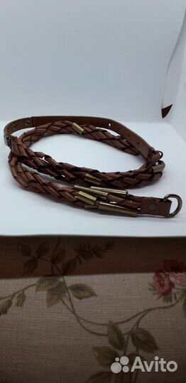 Ремень женский кожаный. Ручная работа. Италия