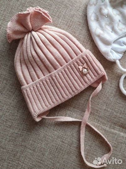 Шапки для девочки от 0 до 1,5 лет