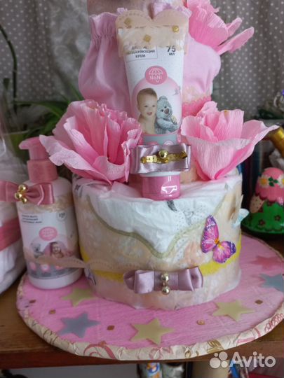 Торт из памперсов/подарок на выписку
