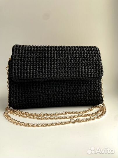 Вязаная сумка кросс-боди. Изделие ручной работы