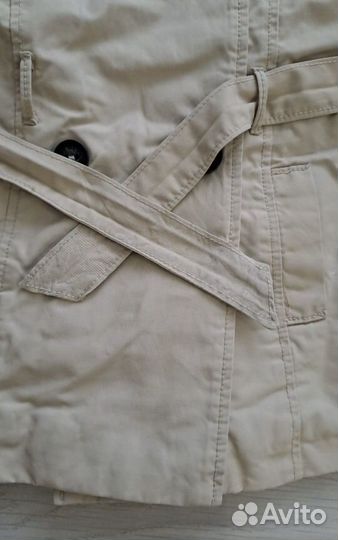 Плащ- тренч для девочки zara 92-98 утепленный