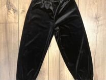 Zara Новые штаны 116 черные велюровые