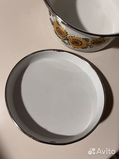 Кастрюля эмалированная, 1 л