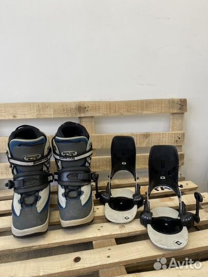 Крепление для сноуборда с ботинками step-ON