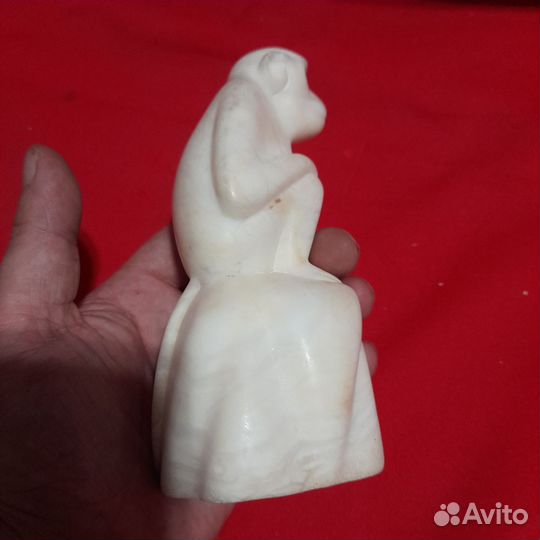 Мраморная статуэтка Обезьяна 1950х