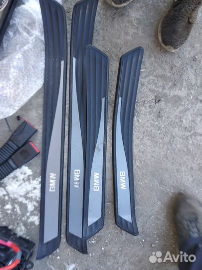 Декоративные накладки на пороги бмв е60