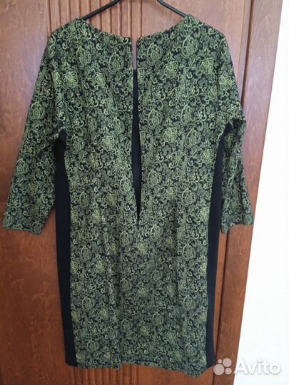Платье зеленое 50 размер