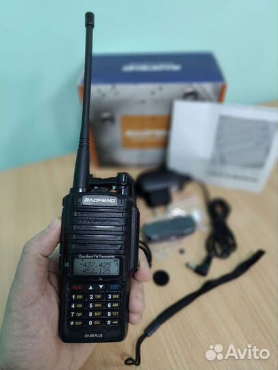 Рация Baofeng UV-9R plus Ip67 с наушником