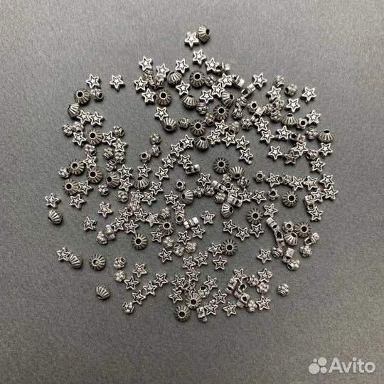 Фурнитура для рукоделия, железные бусины