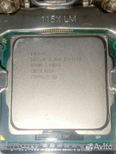 Мать lga 1155, xeon e3 1270, ddr3 8x2