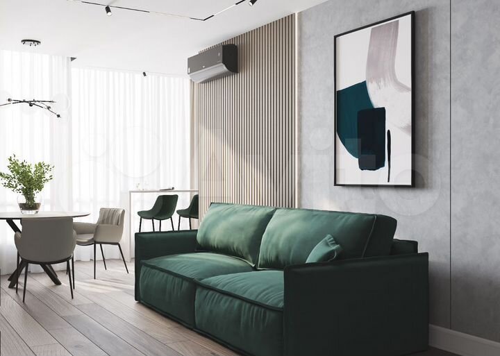 Своб. планировка, 48 м², 12/17 эт.