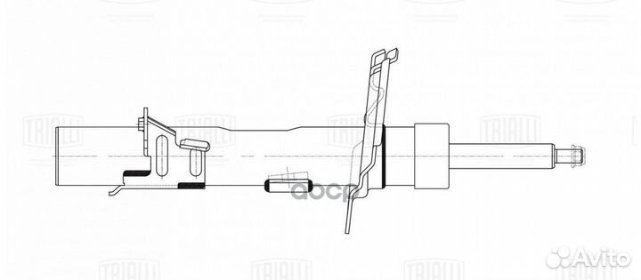 AG 10394 Амортизатор ford focus III 11- после