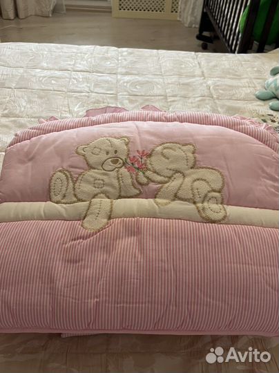 Бортики, постельное белье, балдахин