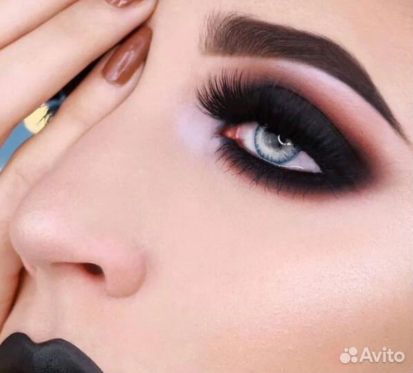 Цветные контактные линзы Premium светло-голубые