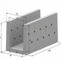 Лоток водоотводный Л тип2 0.75