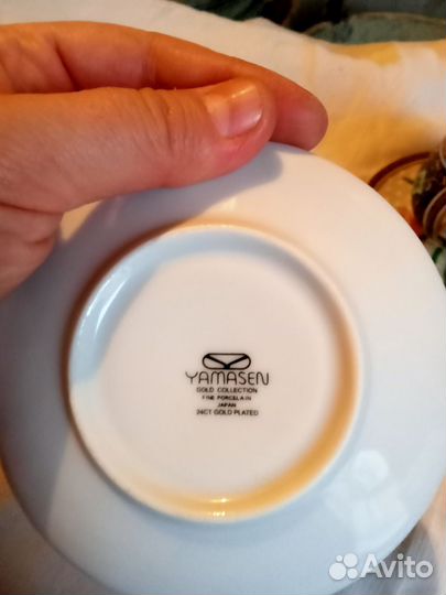 Чашки с блюдцем японские фарфор