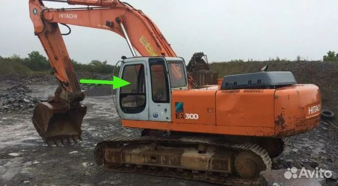 Дверное верхнее стекло на Hitachi EX300-5