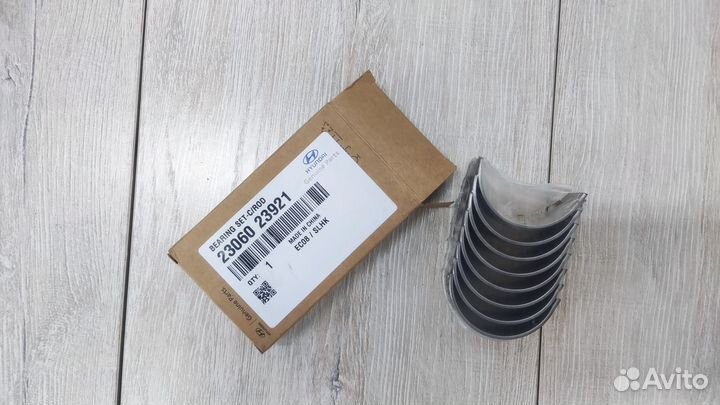 Вкладыши шатунные к-кт 0.25 G4GC Sportage/Tucson