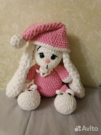 Мягкая игрушка заяц ручной работы