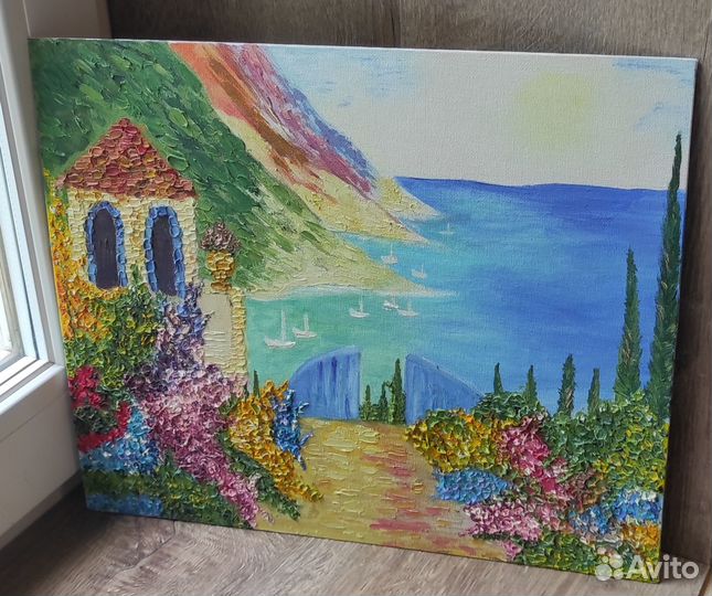 Картина маслом на холсте пейзаж