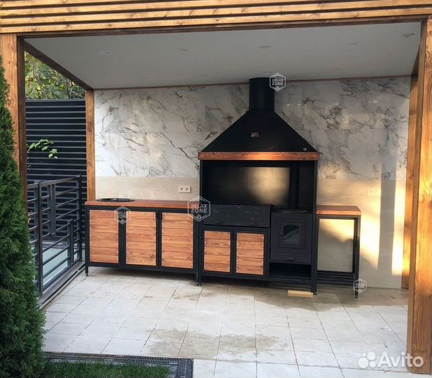 Мангальный комплекс, мангал, казан, печь