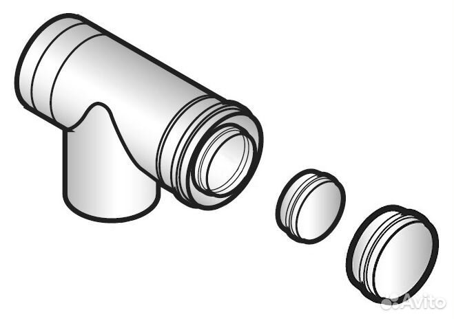 Тройник с лючком для