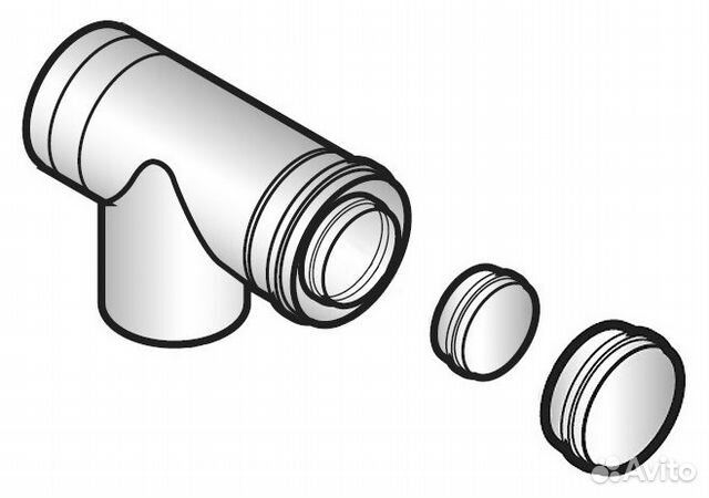 Тройник с лючком для