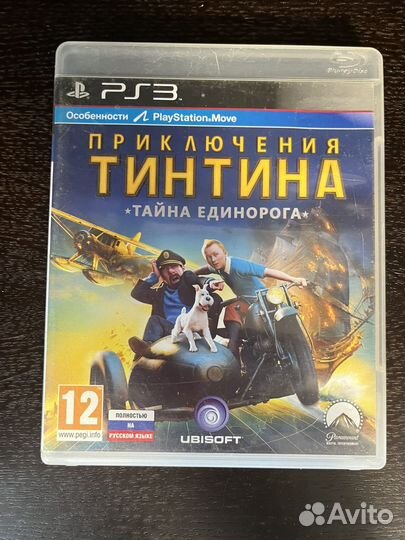 PS3 Приключения Тинтина-тайна единорога