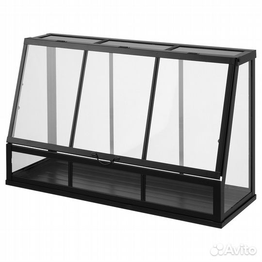 Akerbar IKEA 205.371.75 Мини-теплица 65 см. закрытая/открытая/антрацит