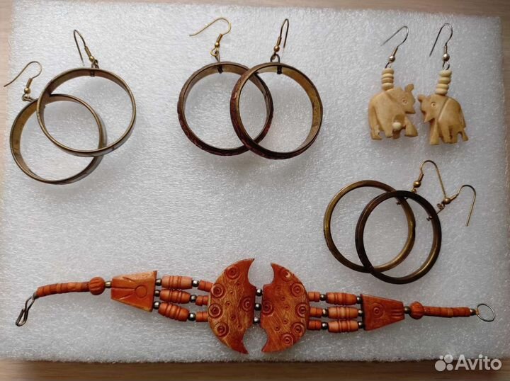 Колье,Серьги,Винтаж Индия