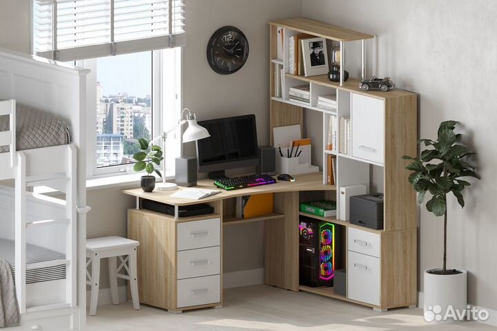 Компьютерный стол угловой для школьника