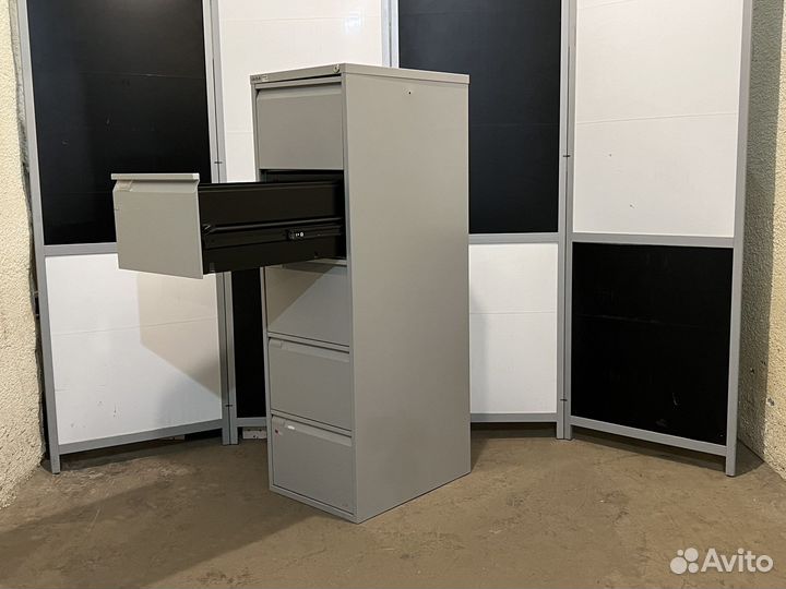 Шкаф металлический картотека 5 ящиков bisley, бу