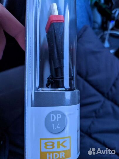 Кабель Display Port v.1.4 Hama 8k HDR (1.8m)