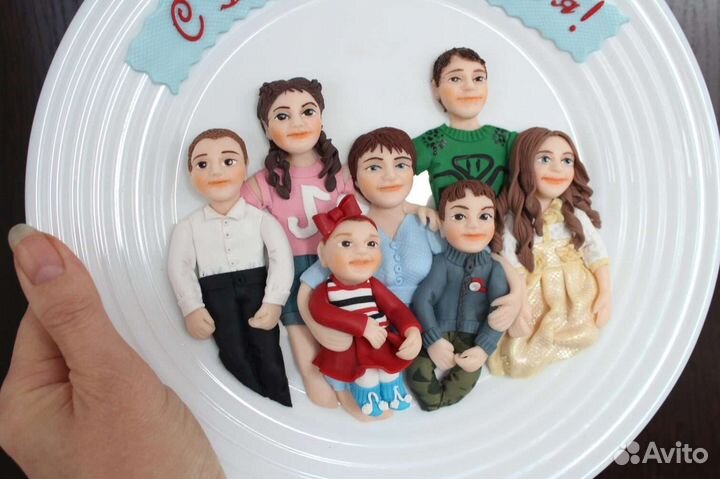 Семейная тарелка по фото