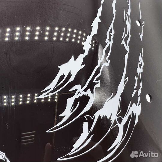 Щиток ветровой Pantera чёрный, оргстекло, круглая