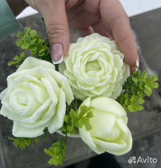 Букет цветов из мыла на 8 марта