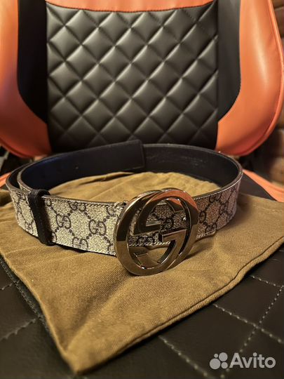 Gucci gg supreme ремень