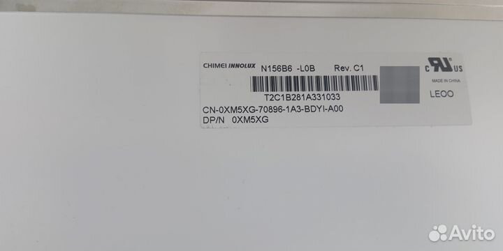 Матрица для ноутбука 15,6 N156B6-L0B