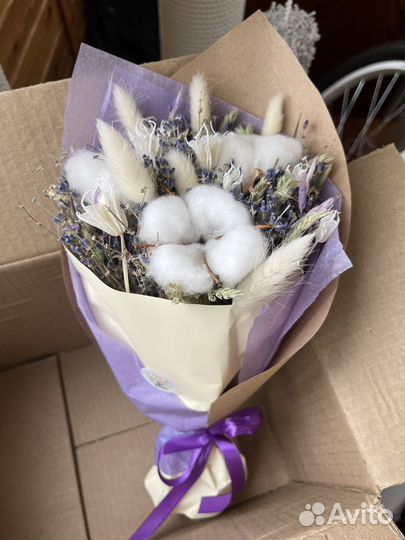 Букет из сухоцветов. Стабилизированные цветы