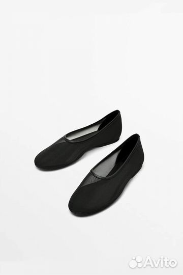 Балетки сетчатые Massimo dutti