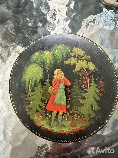 Шкатулка палех СССР Белова 1956 г