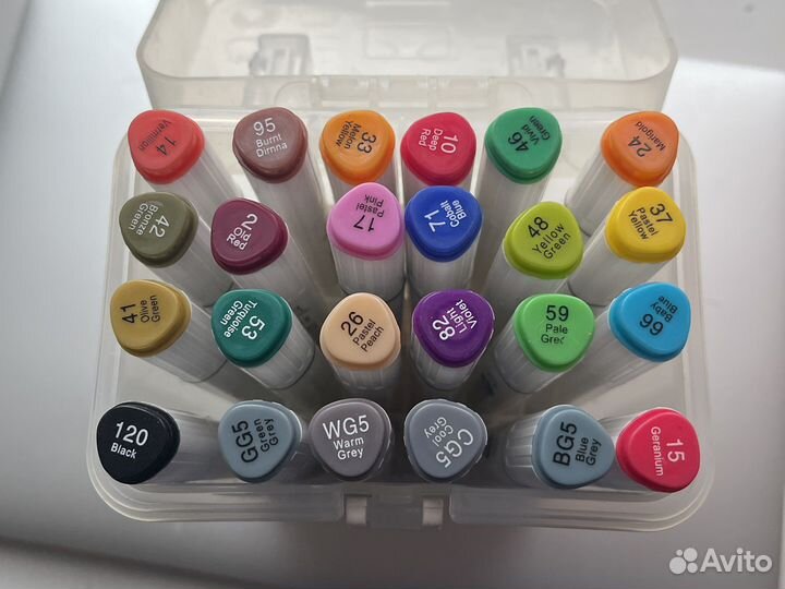 Маркеры для скетчинга двусторонние фломастеры