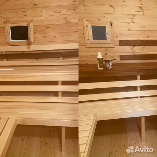 Баня бочка квадро