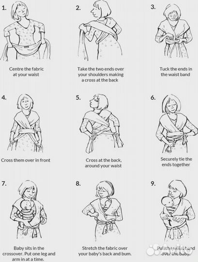 Слинг шарф тканый