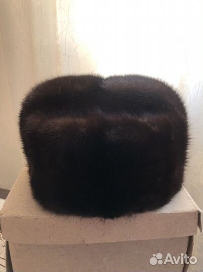 Норковая шапка мужская, обманка